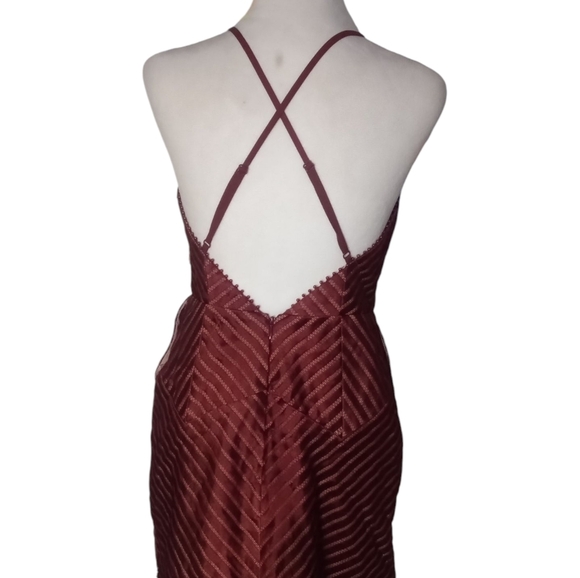 Revolve X By NBD Burgundy Strappy Illusion Detail Mini Dress‎ Size Small - Picture 5 of 8